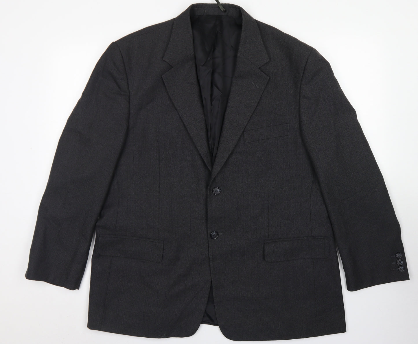 James Barry Mens Grey  Polyester Jacket Blazer Size 44