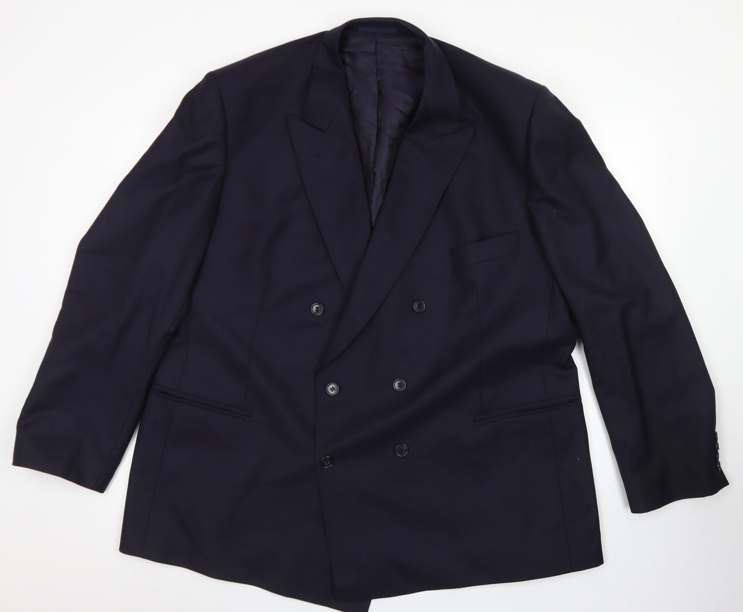 Barkers Mens Blue  Wool Jacket Blazer Size 46