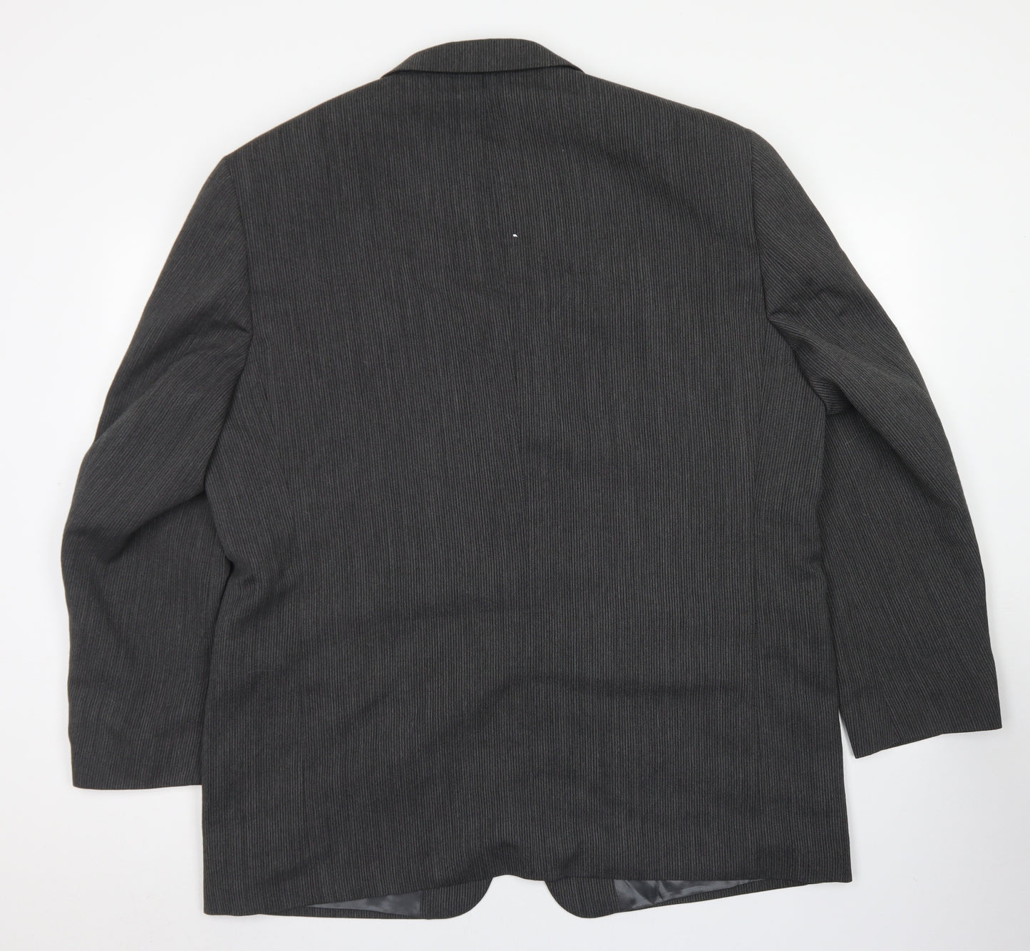 Blakes Mens Grey Striped Wool Jacket Blazer Size 46