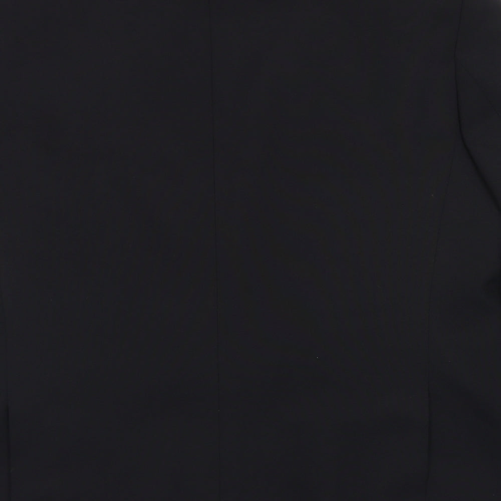 Greenwoods Classic Mens Black  Polyester Jacket Blazer Size 44