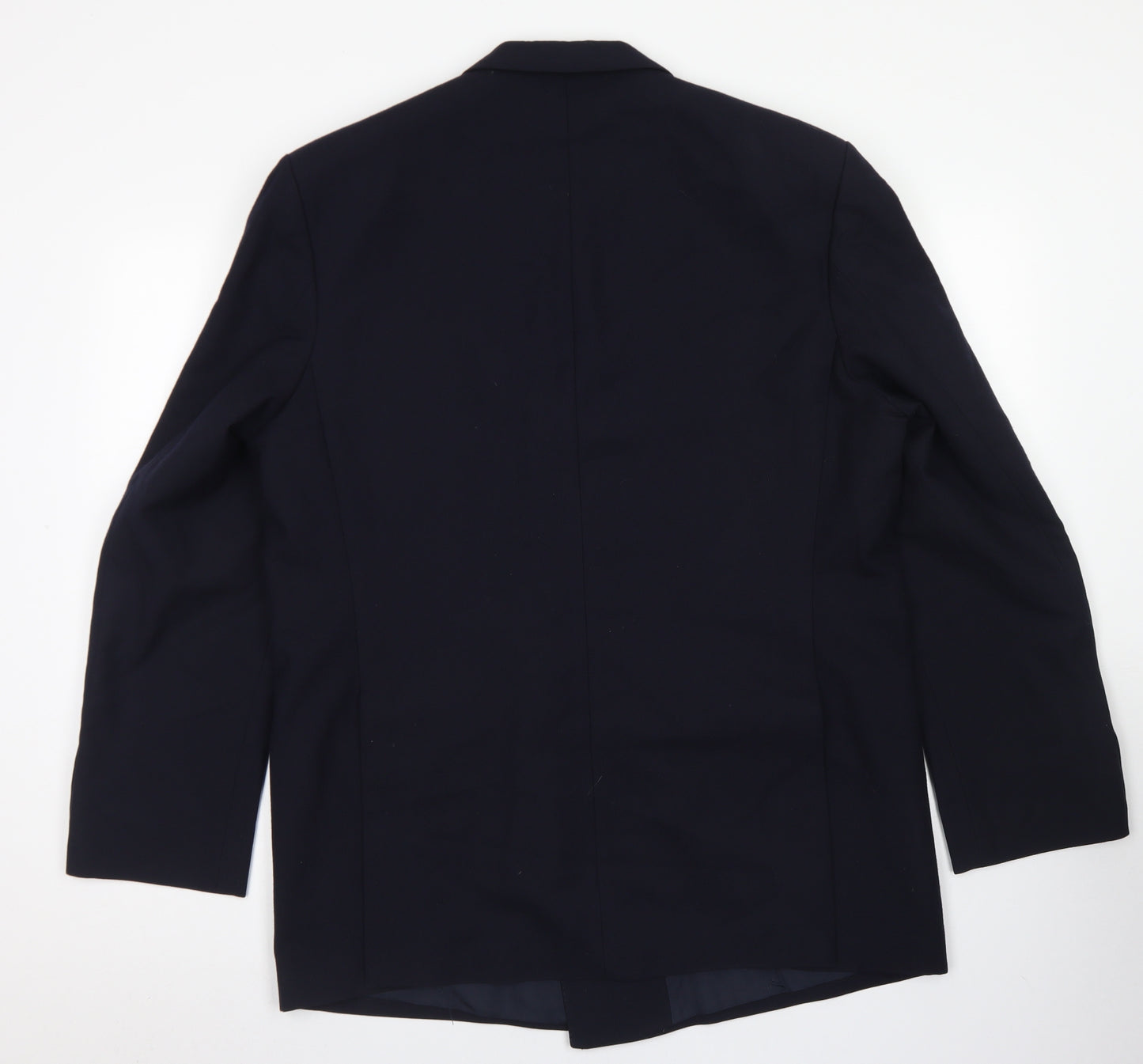 Pierre Cardin Mens Blue  Wool Jacket Blazer Size 44