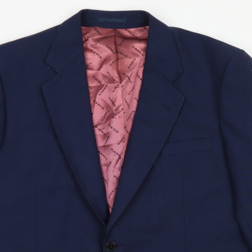 Volvo  Mens Blue  Polyester Jacket Blazer Size 42