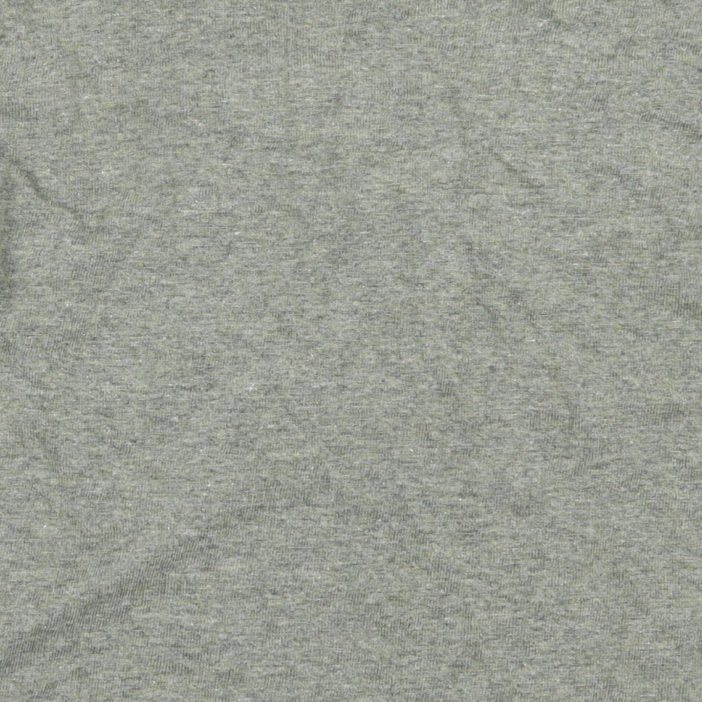 H&M Womens Green V-Neck  Polyamide Pullover Jumper Size L