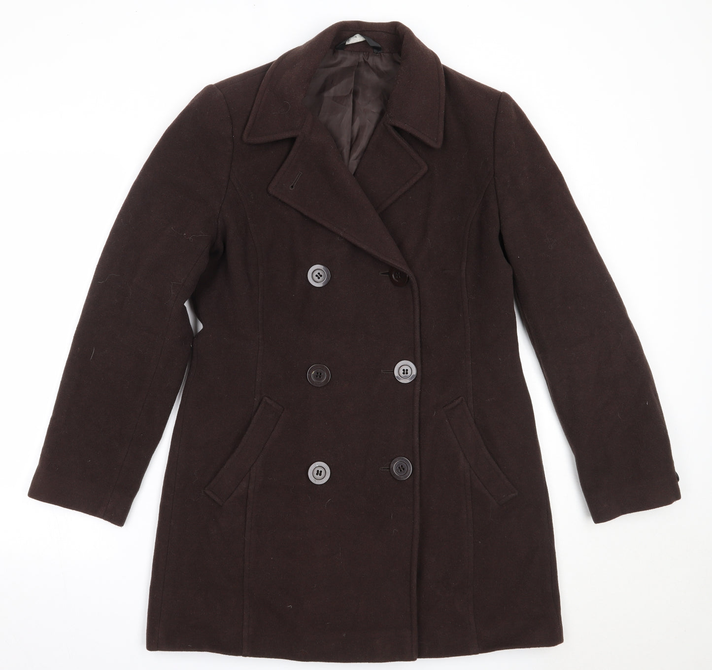 BHS Womens Brown   Overcoat Coat Size 12