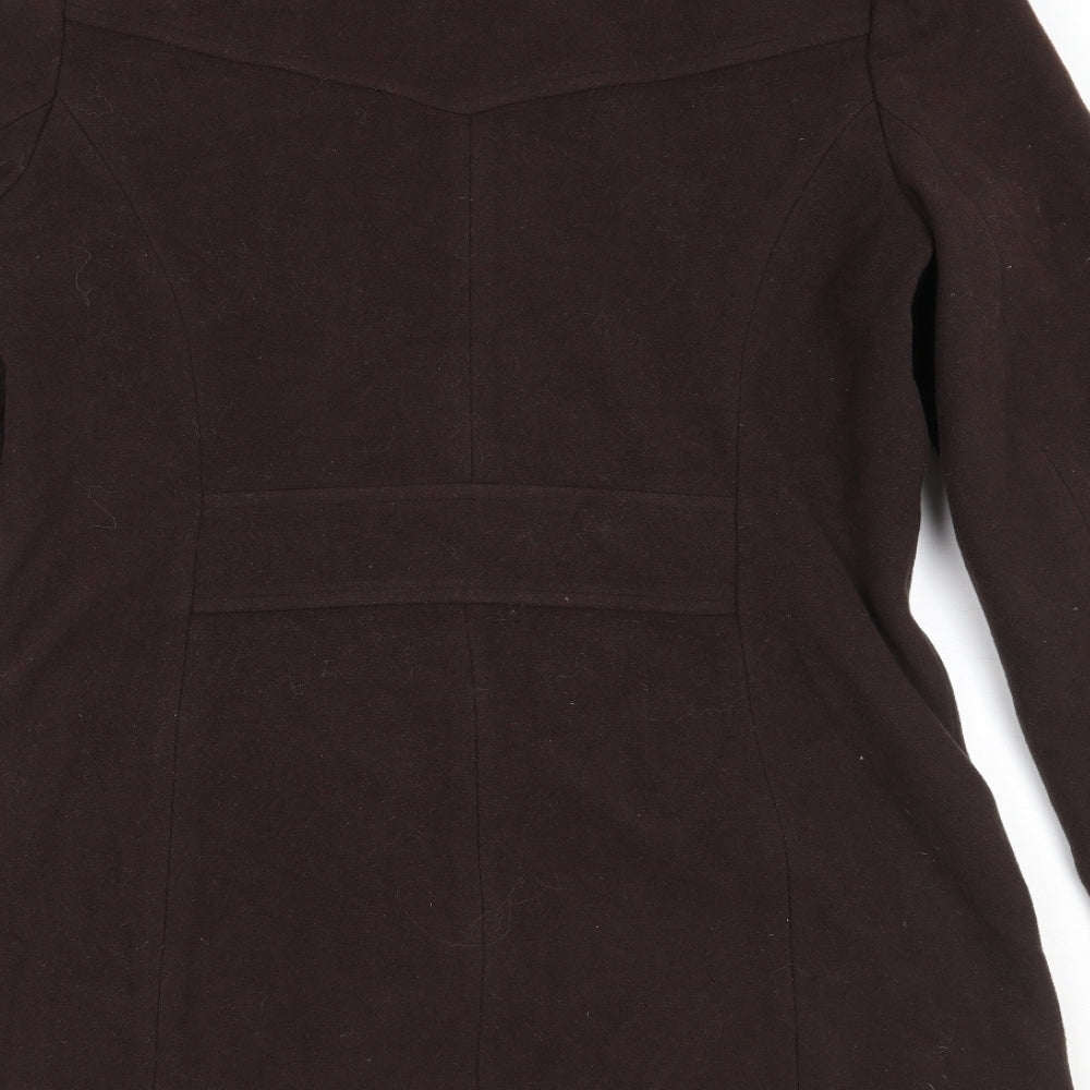 BHS Womens Brown   Overcoat Coat Size 12