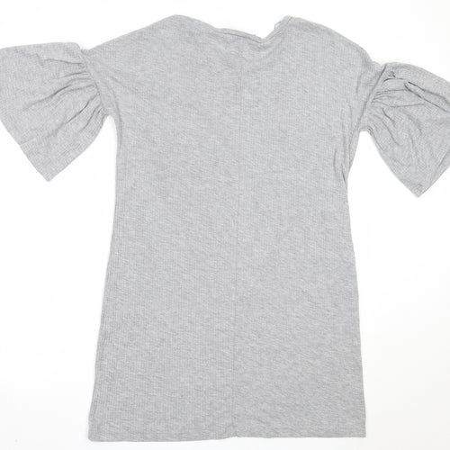 Atmosphere Womens Grey  Polyester Basic T-Shirt Size 10 Round Neck
