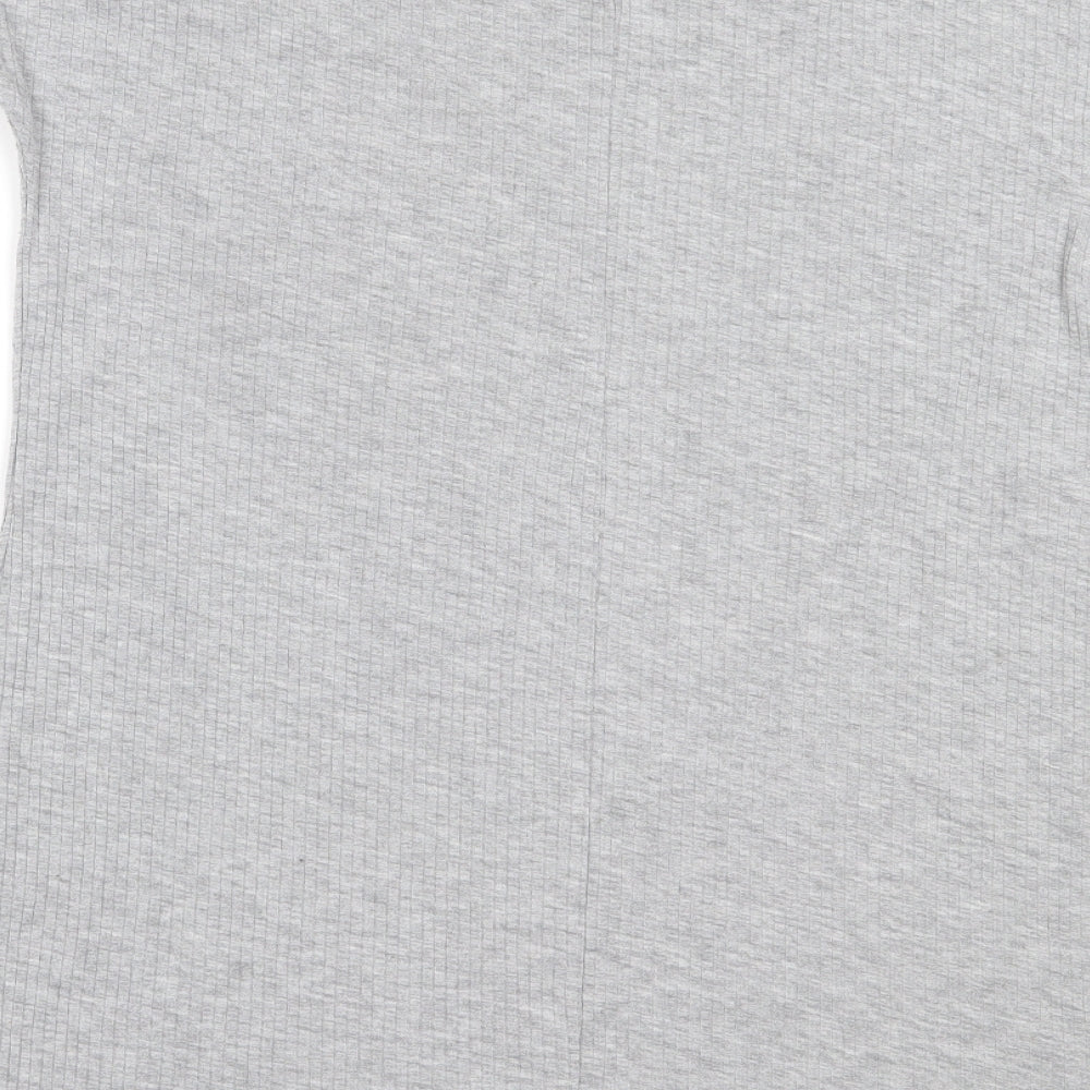 Atmosphere Womens Grey  Polyester Basic T-Shirt Size 10 Round Neck