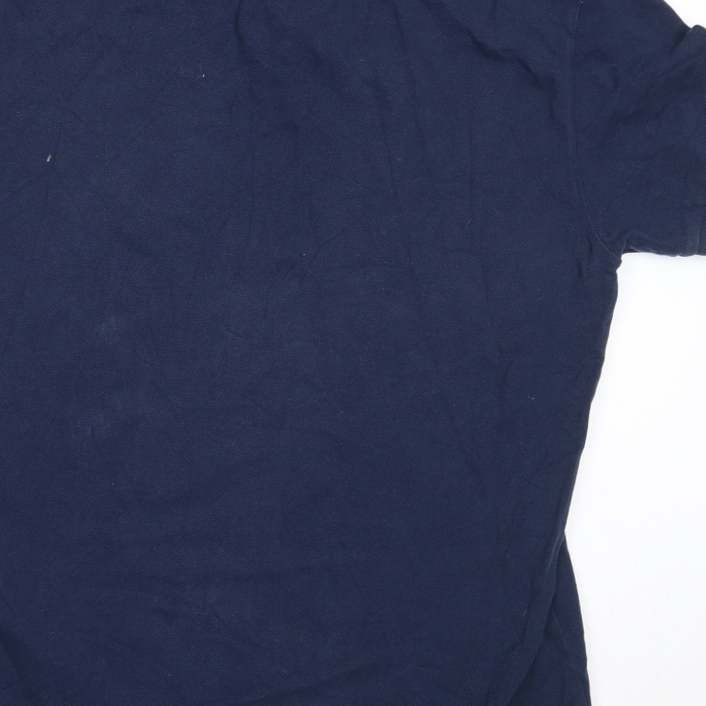 Levi's Mens Blue  Cotton  Polo Size M Collared