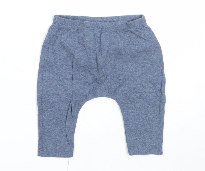 NEXT Boys Blue Cotton Capri Trousers Size 0-3 Months