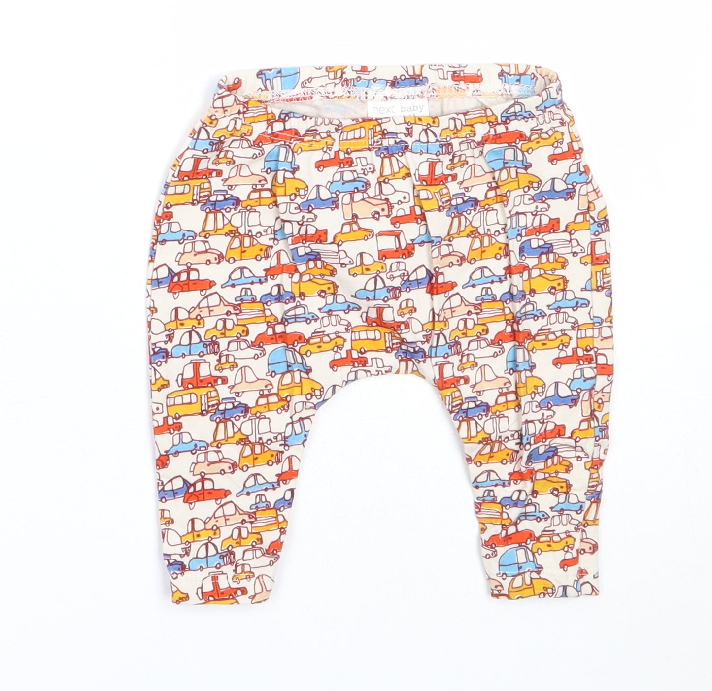 NEXT Baby Orange  Cotton Capri Trousers Size 0-3 Months
