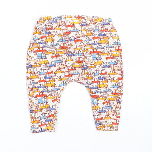 NEXT Baby Orange  Cotton Capri Trousers Size 0-3 Months