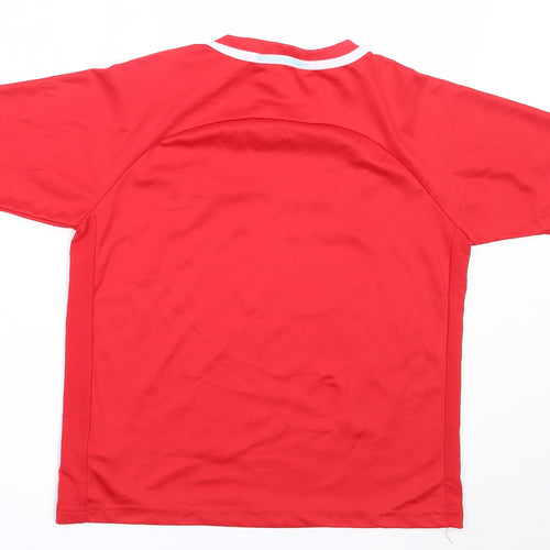 EURO2020 Boys Red  Polyester Jersey T-Shirt Size 9-10 Years Round Neck  - wales euro 2020