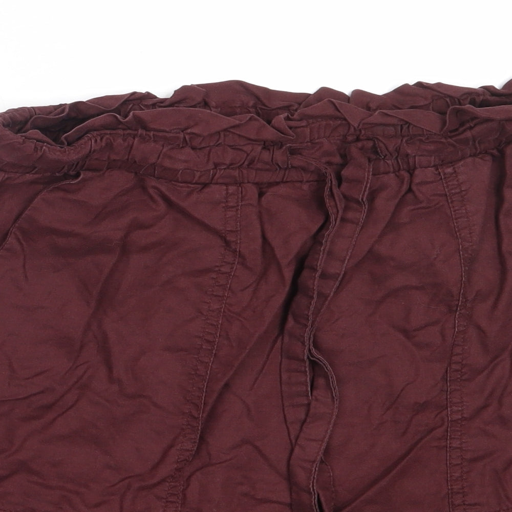 H&M Womens Purple  Lyocell Mini Skirt Size 38