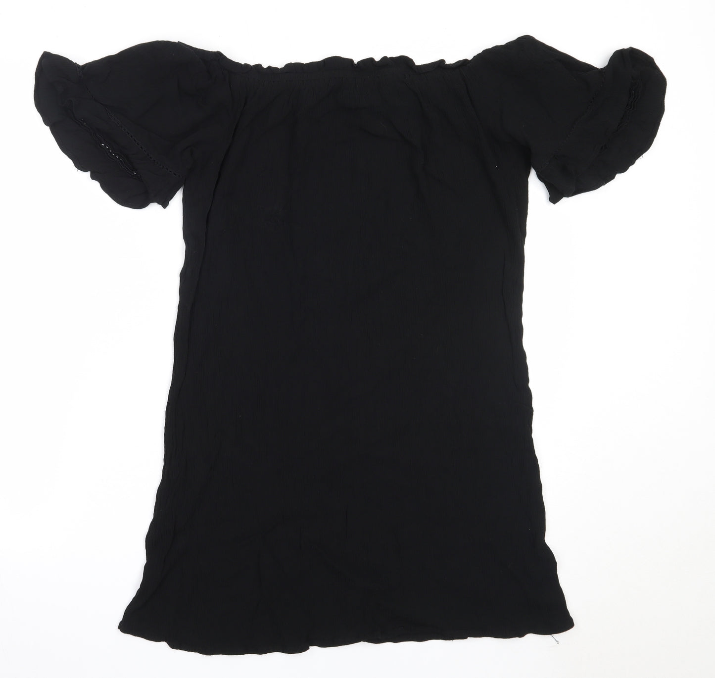 George Womens Black  Viscose Shift  Size 16  Off the Shoulder