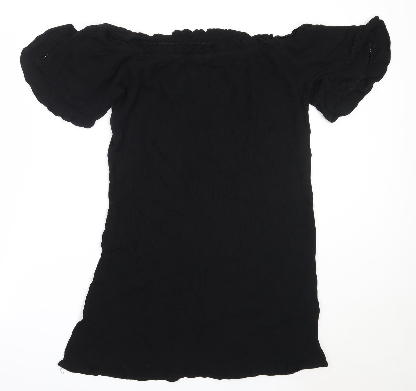 George Womens Black  Viscose Shift  Size 16  Off the Shoulder