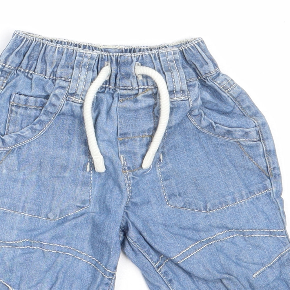 NEXT Boys Blue  Cotton Capri Jeans Size 6-9 Months