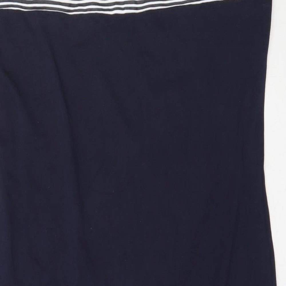 DKNY Womens Blue  Cotton Tank Dress  Size L  Round Neck