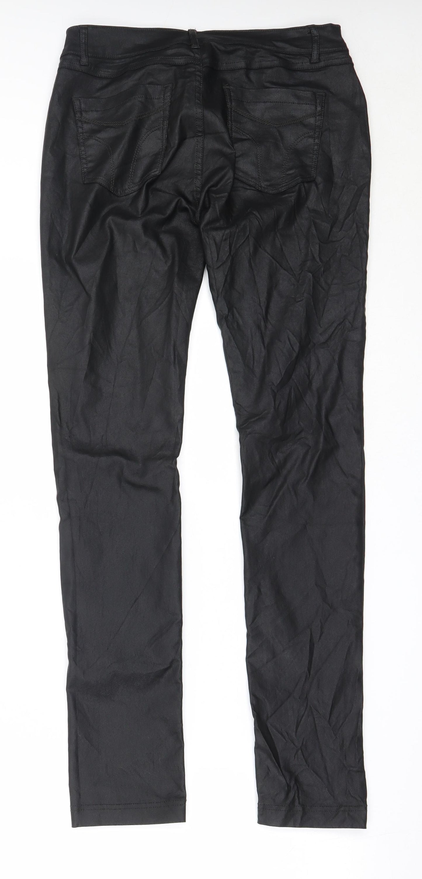 Shinestar Womens Black  Nylon Trousers  Size XL L29.5 in Regular