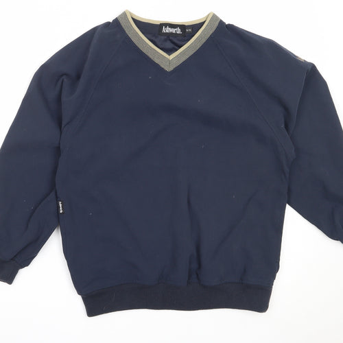 Ashworth Boys Blue  Polyester Pullover Sweatshirt Size 9-10 Years