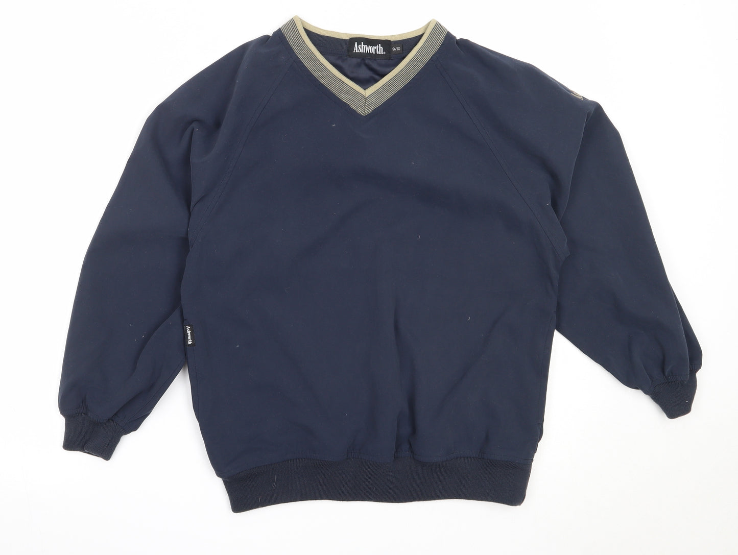 Ashworth Boys Blue  Polyester Pullover Sweatshirt Size 9-10 Years