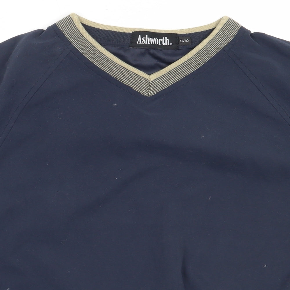 Ashworth Boys Blue  Polyester Pullover Sweatshirt Size 9-10 Years