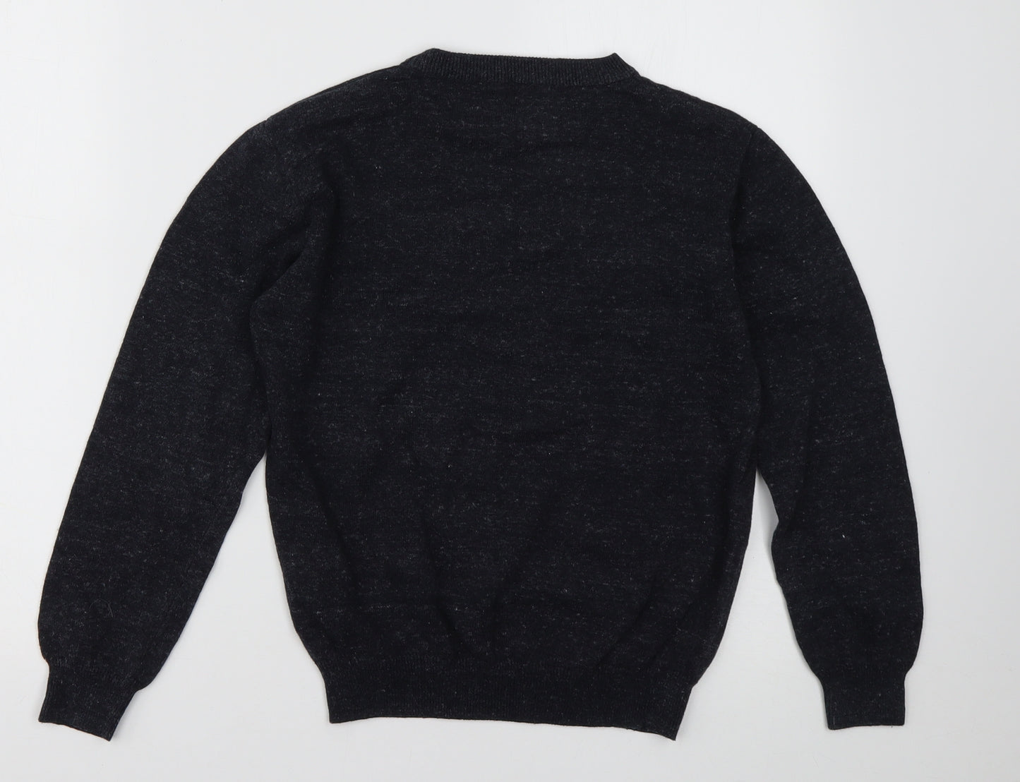 Primark Boys Grey Crew Neck  Cotton Pullover Jumper Size 10-11 Years  Pullover