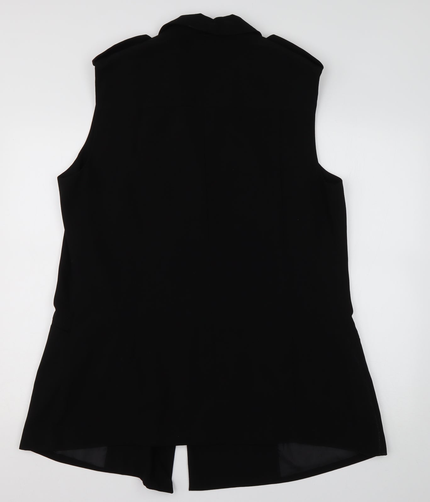 Primark Womens Black   Gilet Blazer Size 18