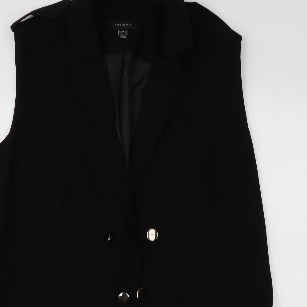Primark Womens Black   Gilet Blazer Size 18