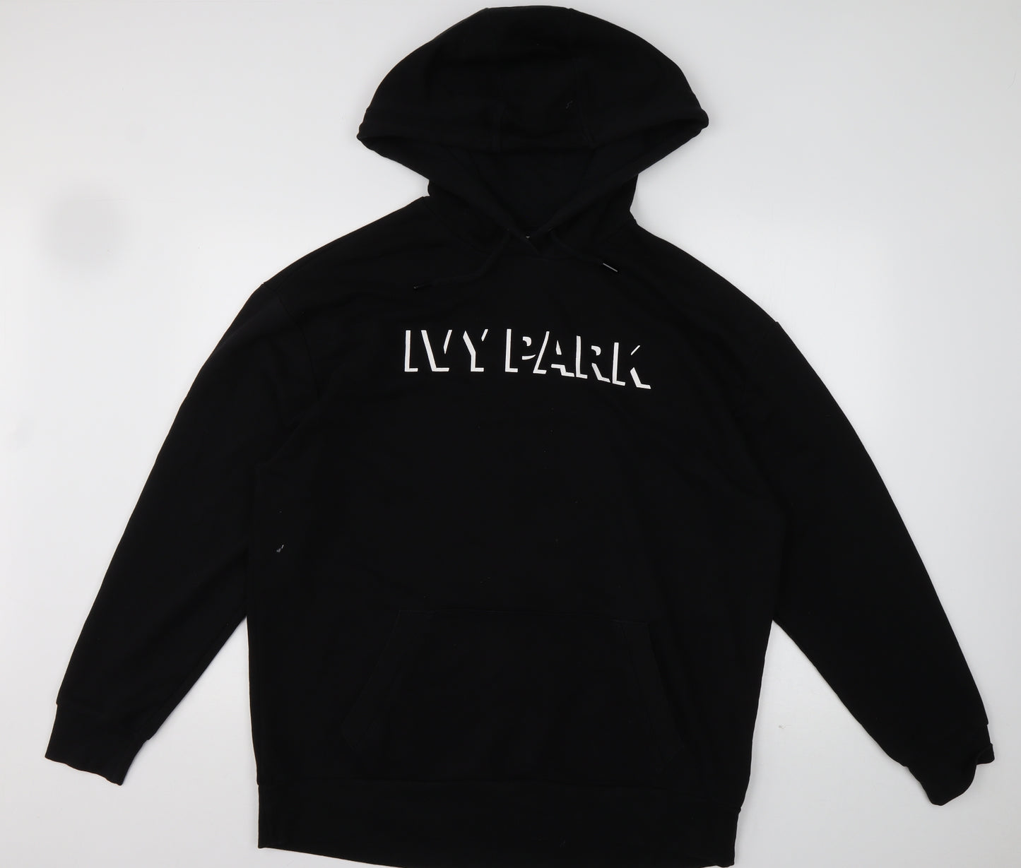 IVY PARK Womens Black  Cotton Pullover Hoodie Size M  Pullover