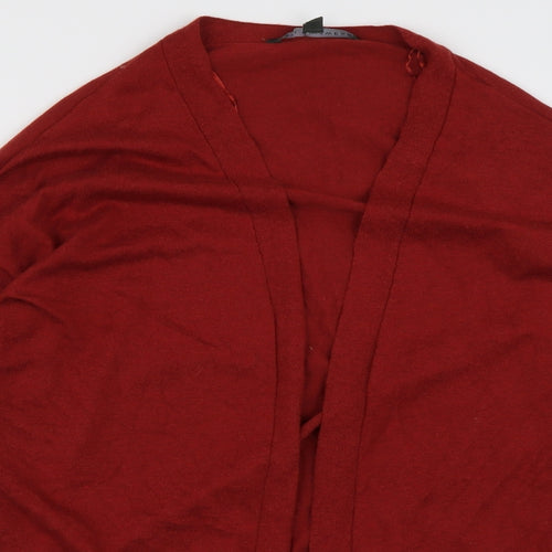 Bonmarché Womens Orange V-Neck  Nylon Cardigan Jumper Size 12
