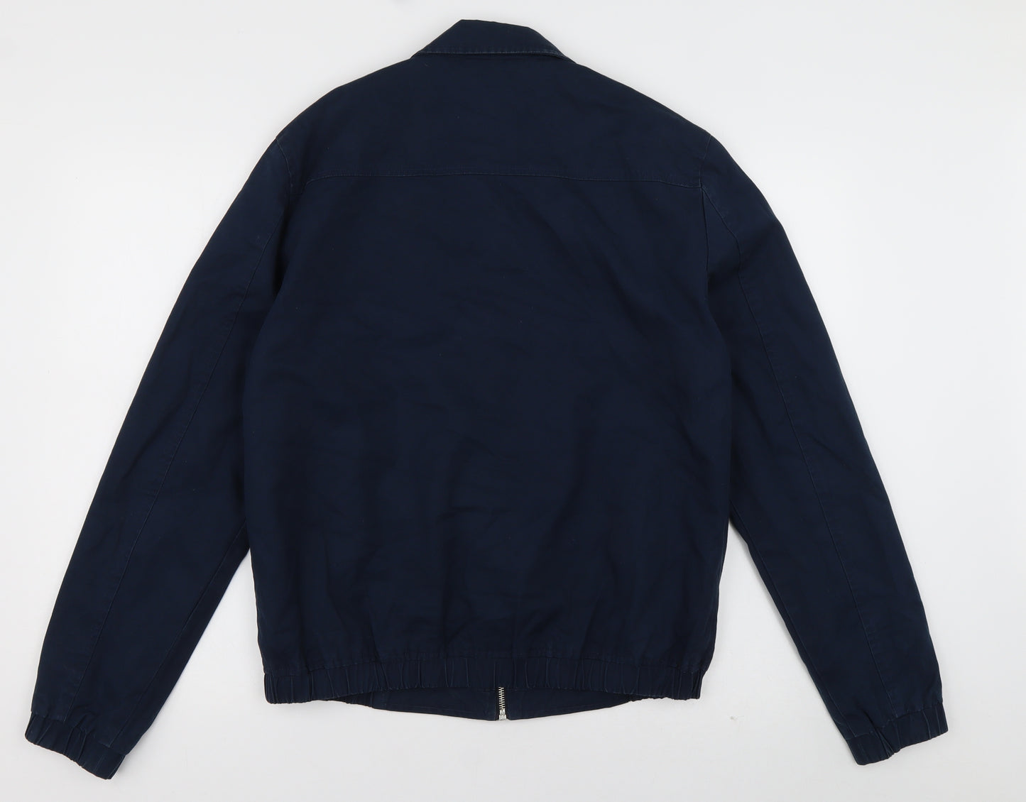 New Look Mens Blue   Bomber Jacket Jacket Size M  Zip