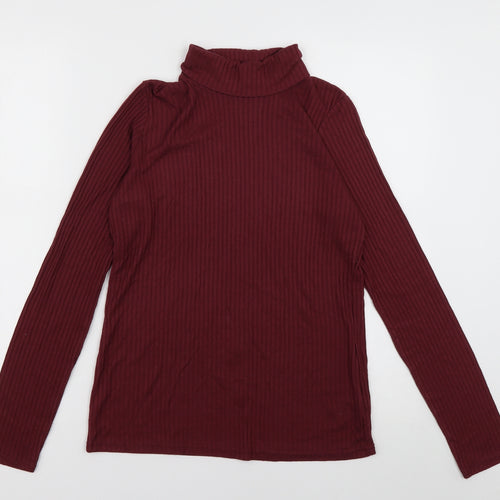 Nutmeg Womens Purple  Viscose Pullover Sweatshirt Size 14  Pullover
