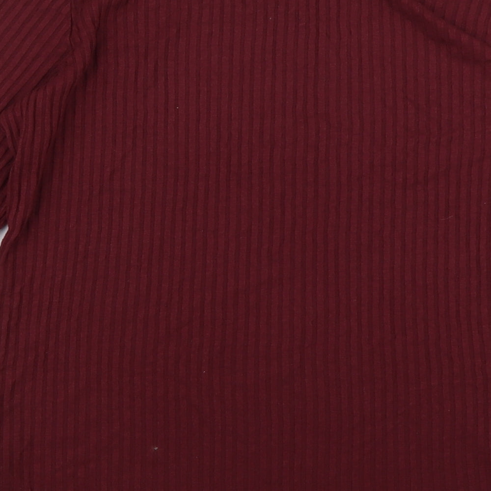 Nutmeg Womens Purple  Viscose Pullover Sweatshirt Size 14  Pullover