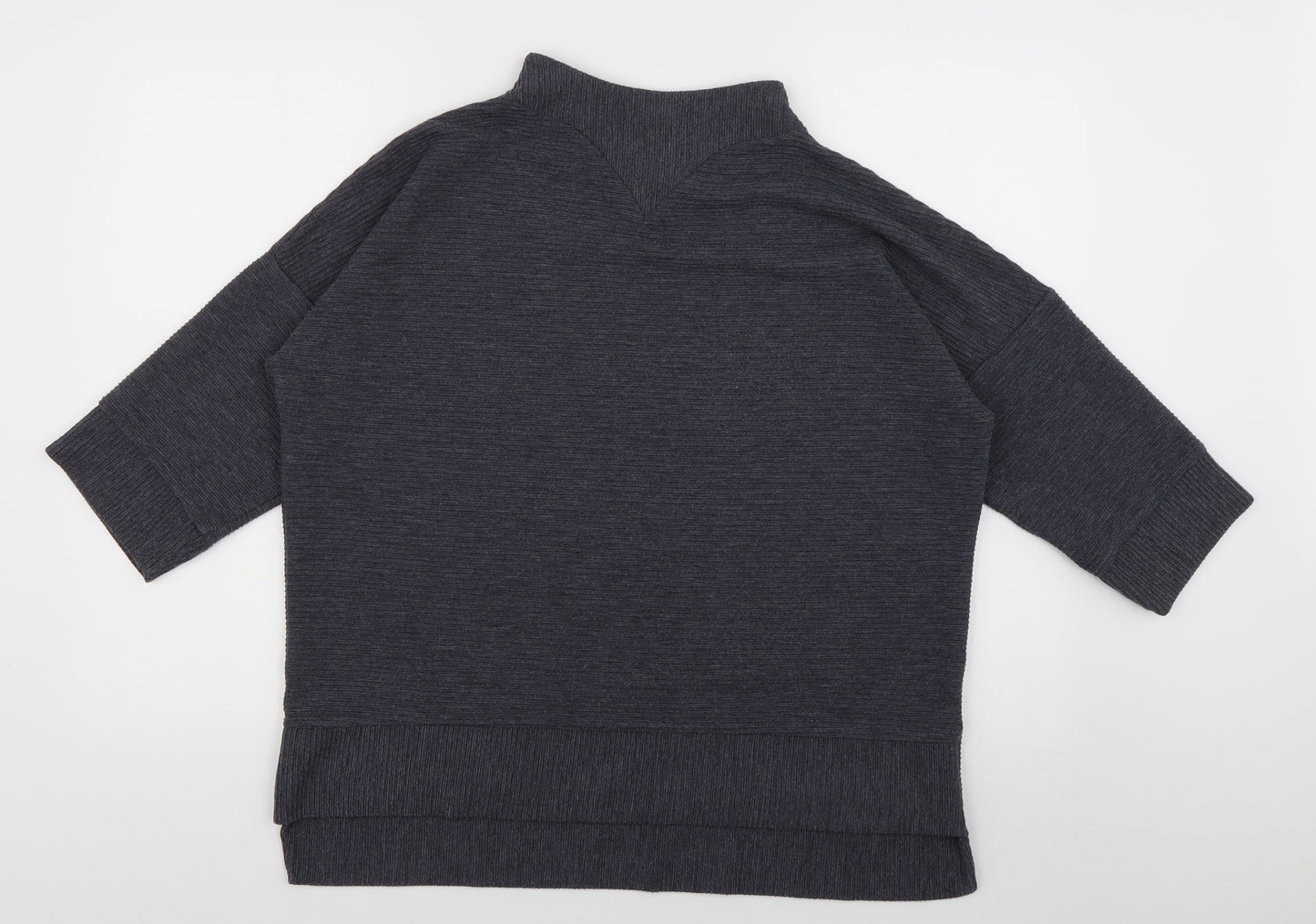 French Connection Womens Blue Striped Polyester Pullover Sweatshirt Size M  Pullover