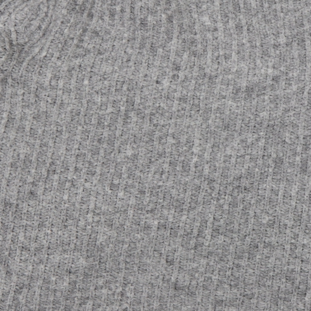 Primark Womens Grey V-Neck  Acrylic Cardigan Jumper Size M