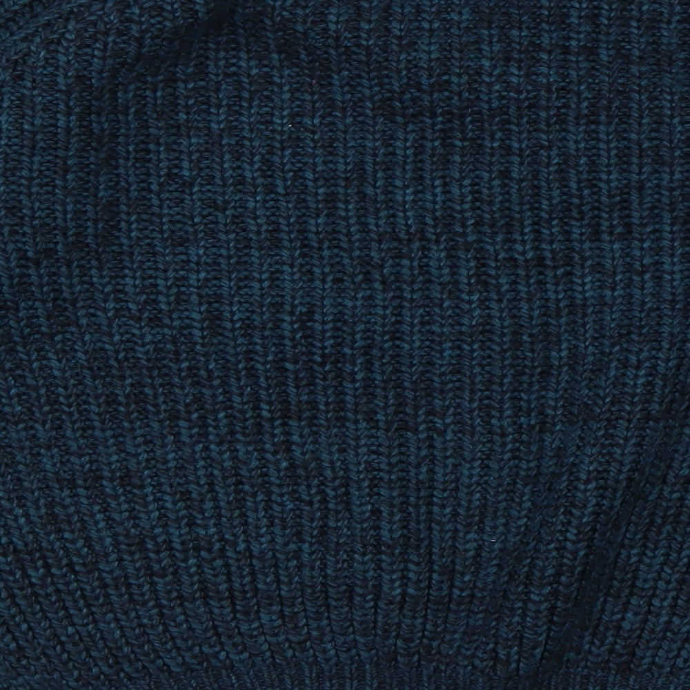 pg field Mens Blue V-Neck  Acrylic Pullover Jumper Size M