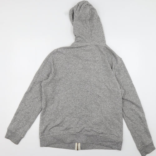 sainsburys Mens Grey  Cotton Full Zip Hoodie Size M
