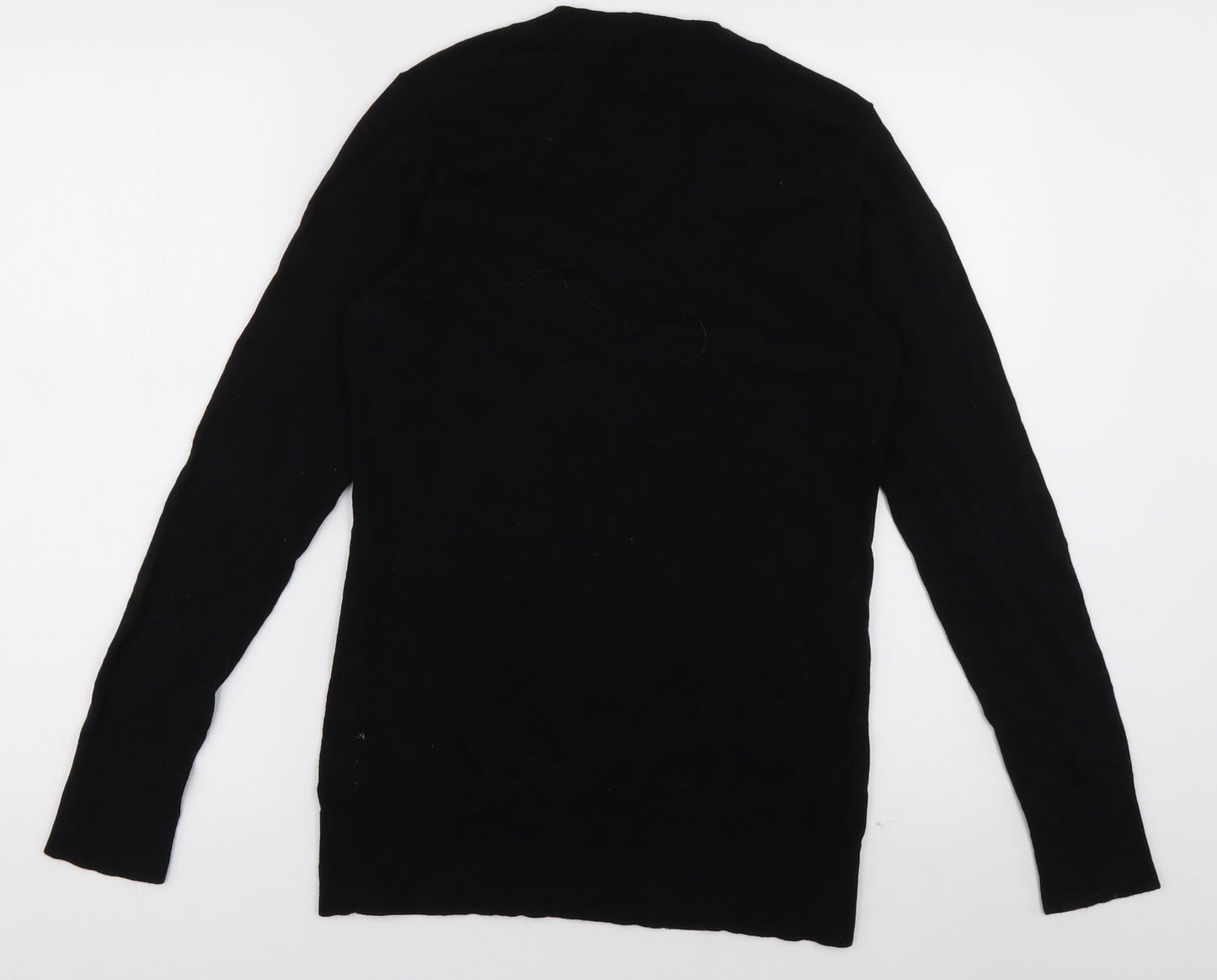 Gap Mens Black V-Neck  Cotton Pullover Jumper Size M