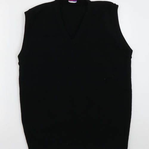 uni form Womens Black  Acrylic Pullover Sweatshirt Size 14  Pullover