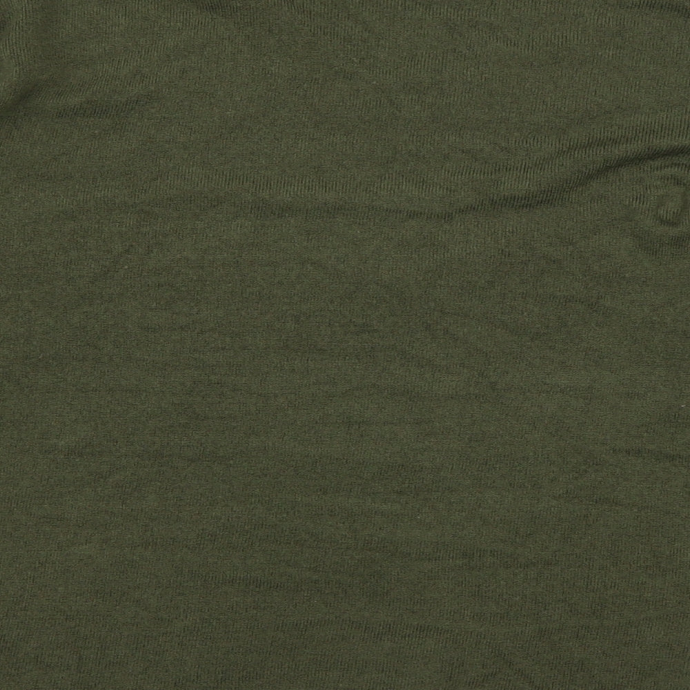 pep&co Womens Green Crew Neck  Acrylic Pullover Jumper Size 22