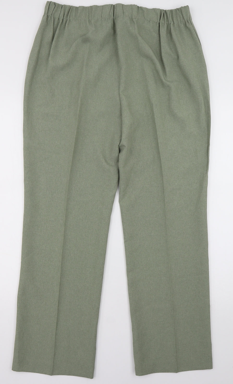 bonmarch Womens Green  Polyester Trousers  Size 16 L30 in Regular