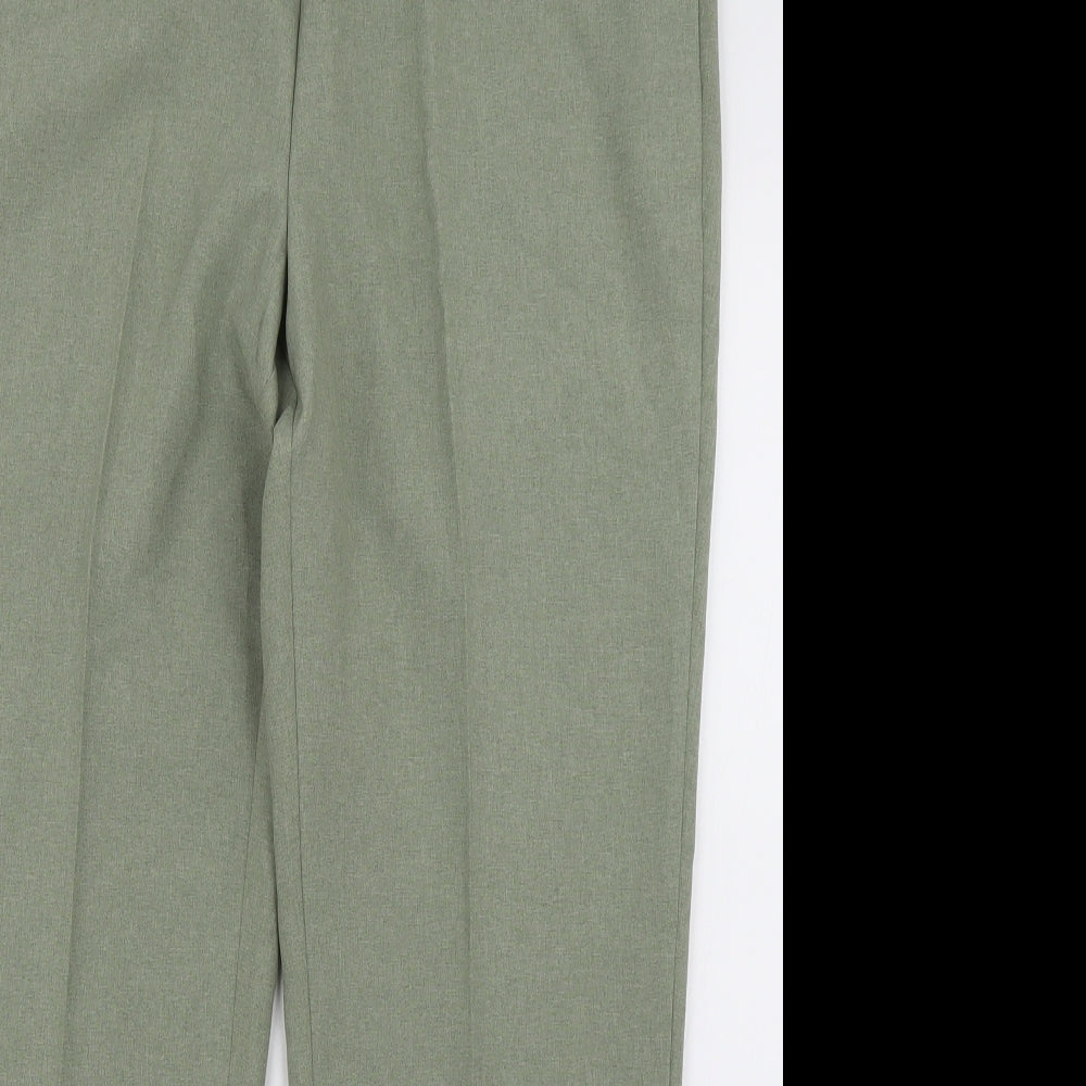 bonmarch Womens Green  Polyester Trousers  Size 16 L30 in Regular