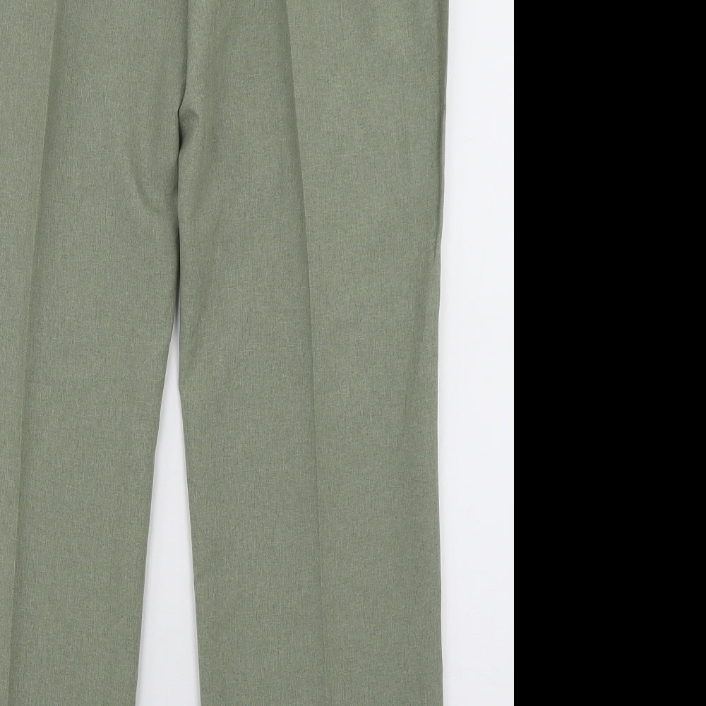bonmarch Womens Green  Polyester Trousers  Size 16 L30 in Regular