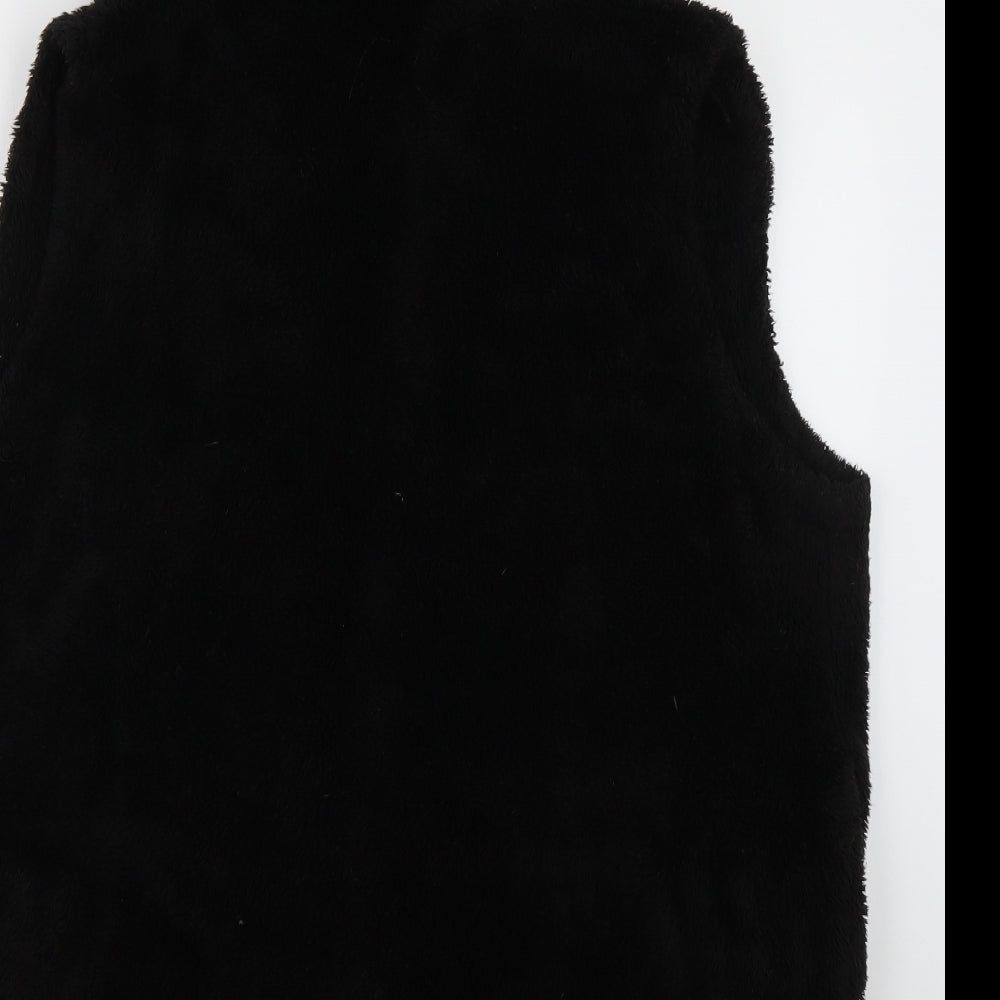 Celmia Womens Black V-Neck  Polyester Cardigan Jumper Size 4XL   - 5XL