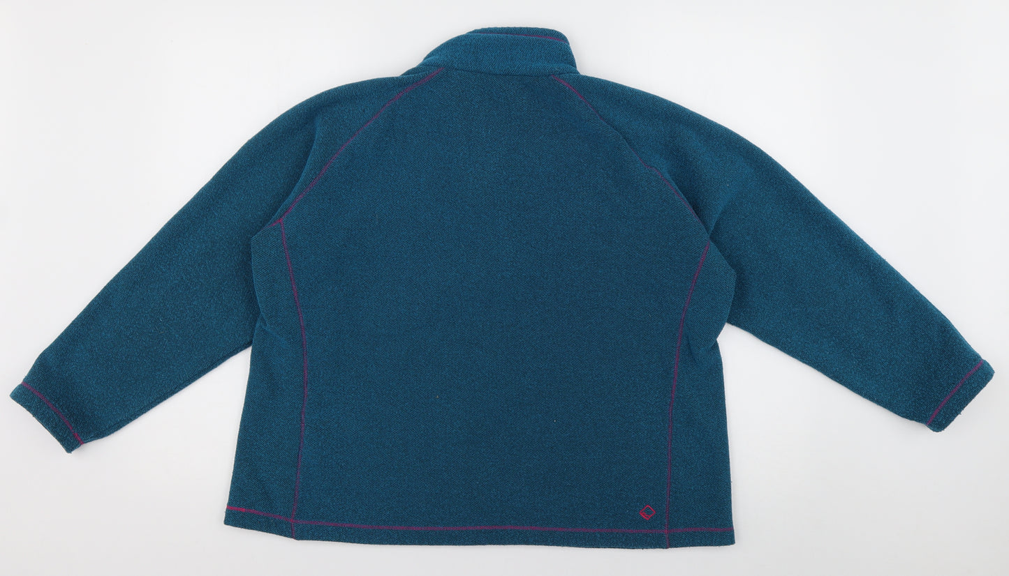 Regatta Womens Blue  Polyester Pullover Sweatshirt Size 18  Zip