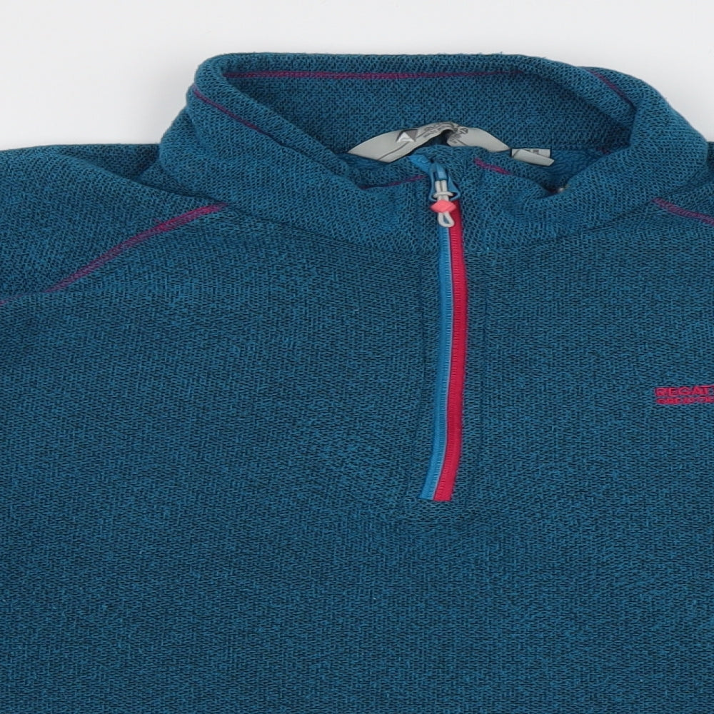Regatta Womens Blue  Polyester Pullover Sweatshirt Size 18  Zip