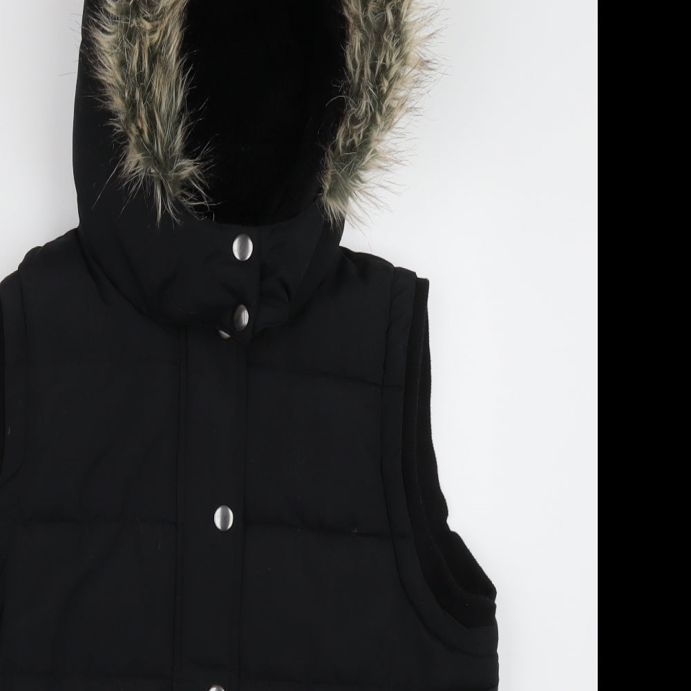 SAINSBURYS Womens Black   Gilet Jacket Size 14  Zip