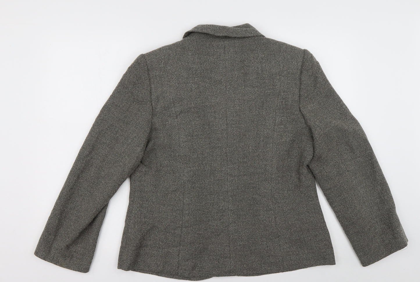 Eastex Womens Grey   Jacket Blazer Size 14  Button