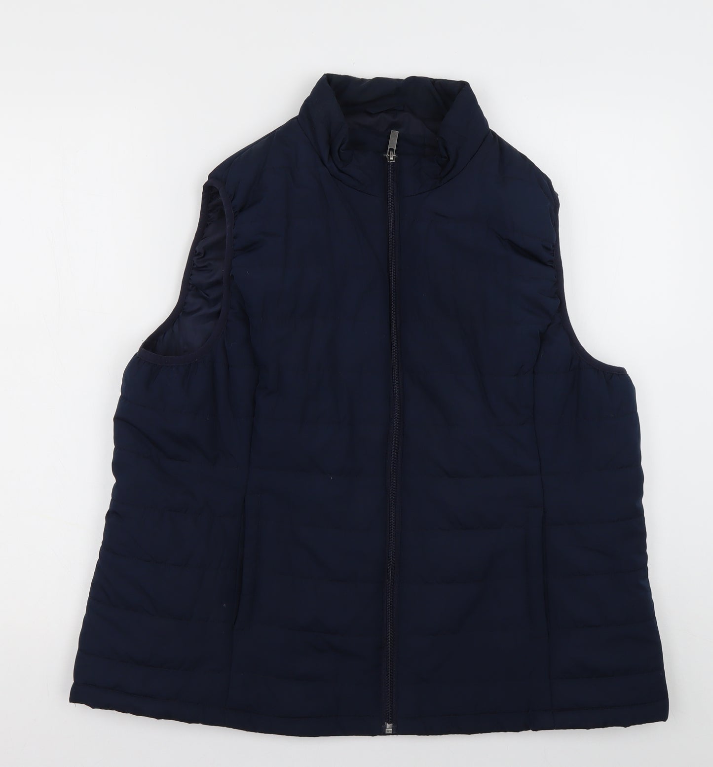 Marks and Spencer Womens Blue   Gilet Jacket Size 18  Zip