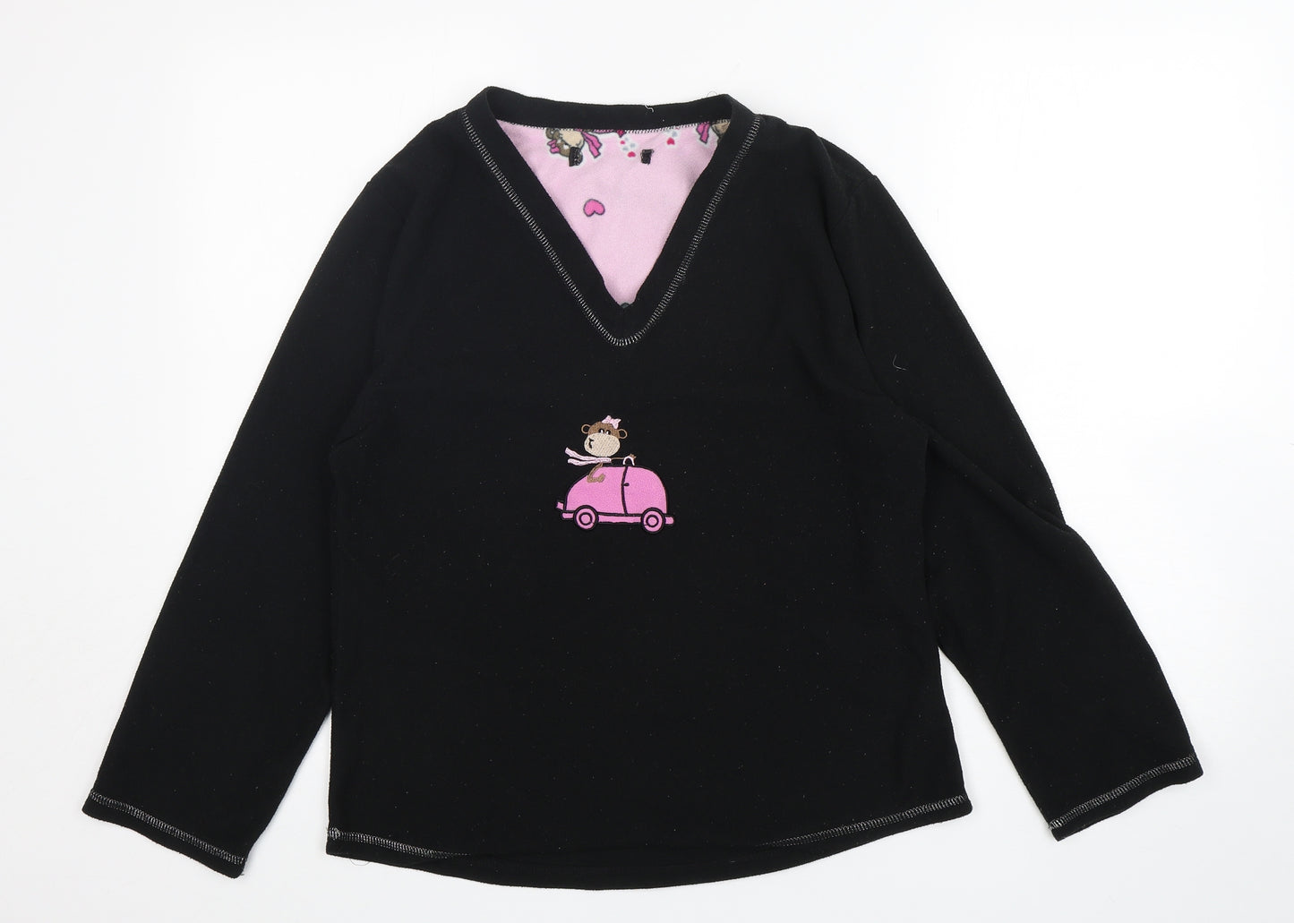 Secret Possesions Womens Black  Polyester Top Pyjama Top Size M